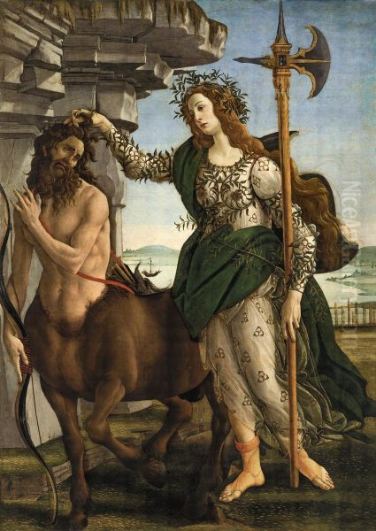 Pallade e il centauro Oil Painting by Sandro Botticelli
