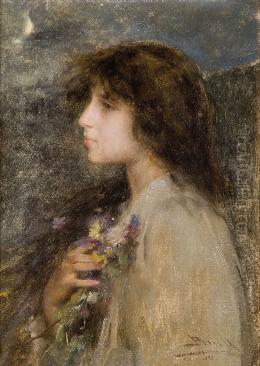 Ensomni Oil Painting by Joan Brull Vinyoles