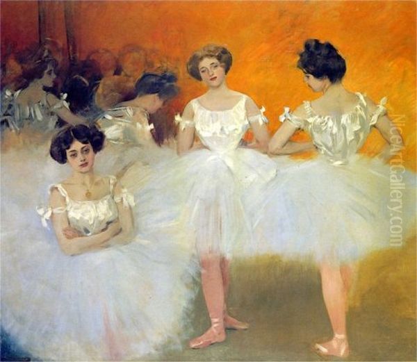 Cos de ball Oil Painting by Ramon Casas