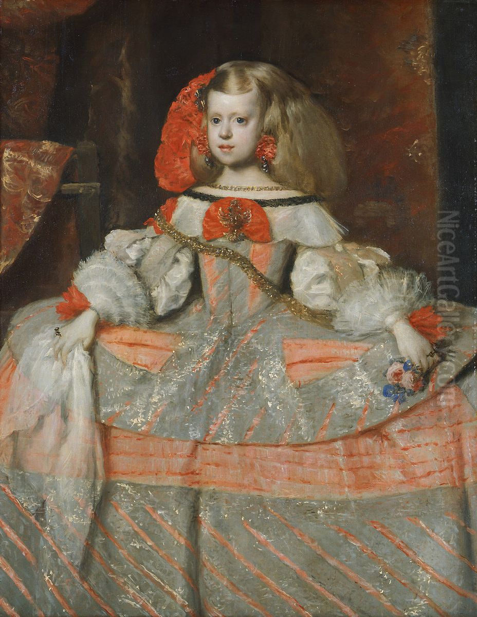 Infanta Margarita Teresa (1651-1673) Oil Painting by Juan Bautista Martinez del Mazo