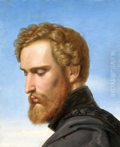 Portrait du peintre Heinrich Heinlein en chevalier de Schellenberg.