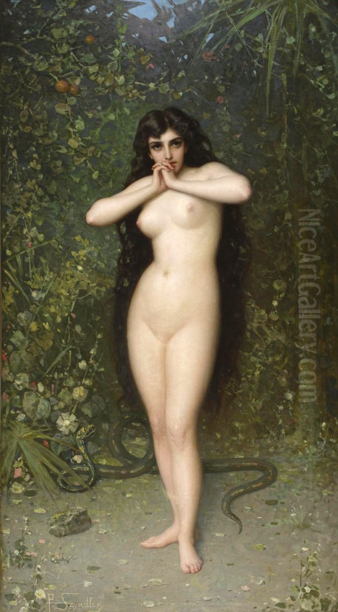 Eve Oil Painting by Pantaleon Szyndler