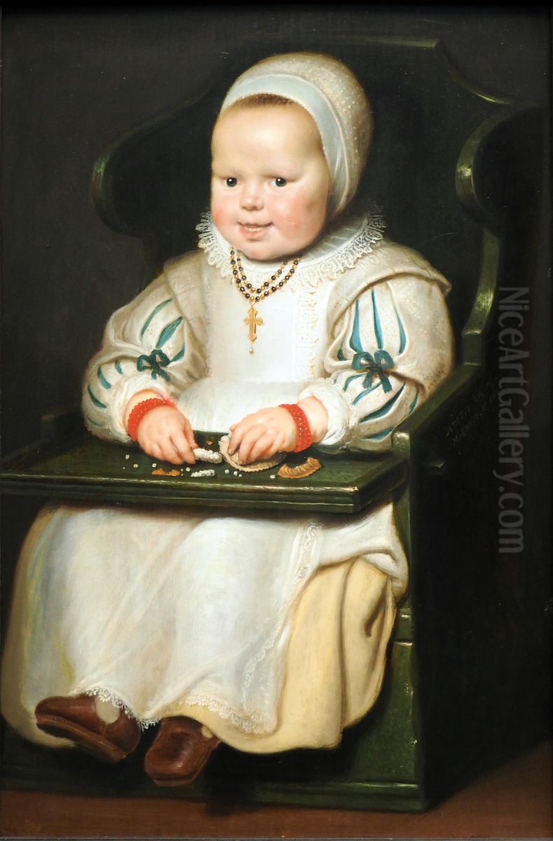Bildnis der Susanna de Vos, der dritten Tochter des Malers Oil Painting by Cornelis De Vos