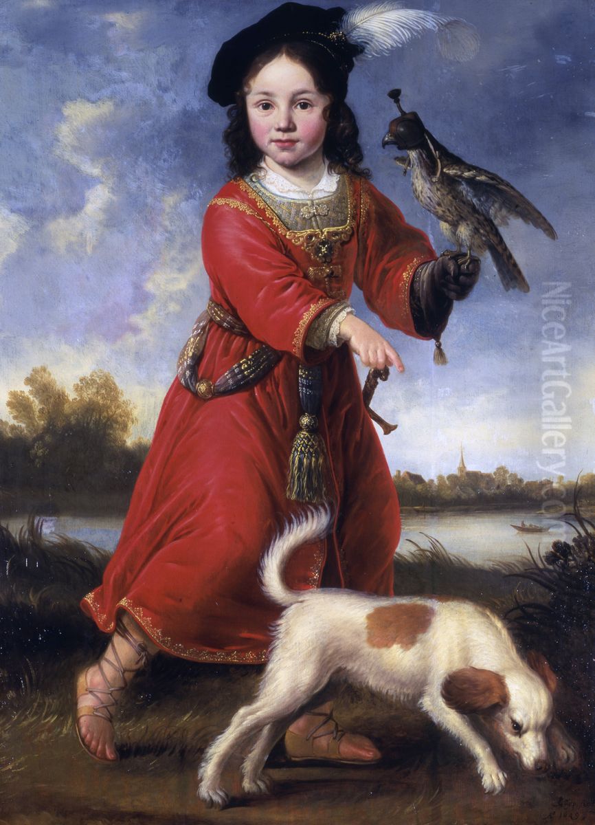Michiel Pompe van Slingelandt (1643-1685) Oil Painting by Jacob Gerritsz. Cuyp