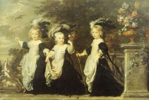 Alexander IV Goubau, Lord of Mespelaere, (1658-1712), Joannes V Cornelis Goubau, (1660-1702), and Maria-Aldegonda Goubau