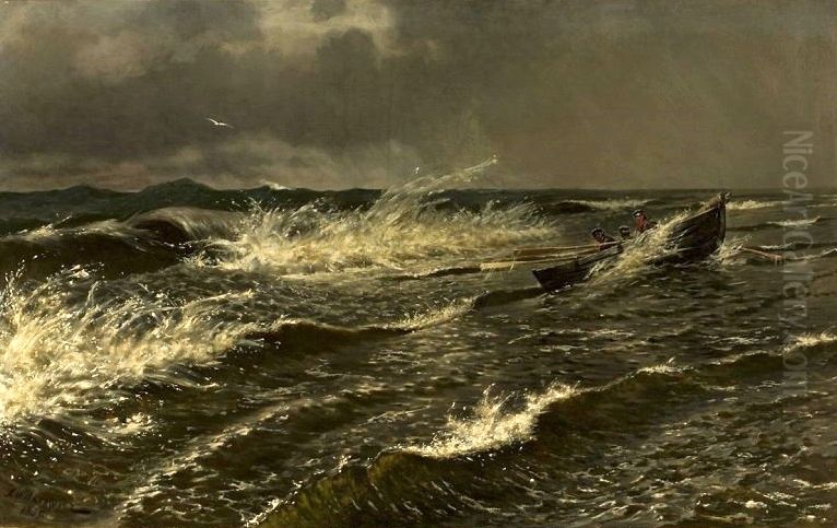 Baltic Sea near Palanga Oil Painting by Stanislaw Witkiewicz