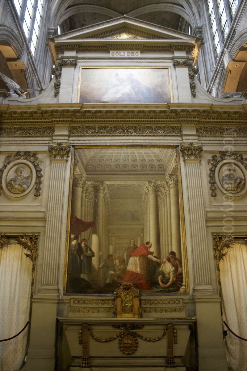 Altarpiece of Saint-Nicholas-des-Champs Oil Painting by Simon Vouet