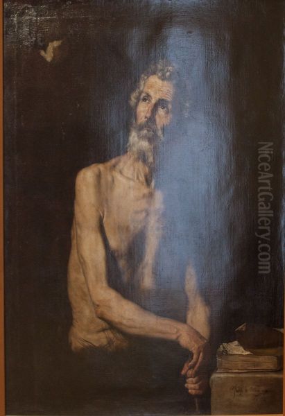 San Paolo Eremita Oil Painting by Jusepe de Ribera