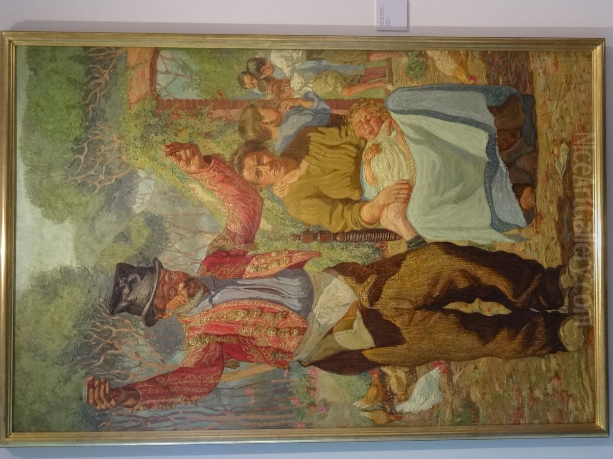 Un borratxo Oil Painting by Josep de Togores i Llach