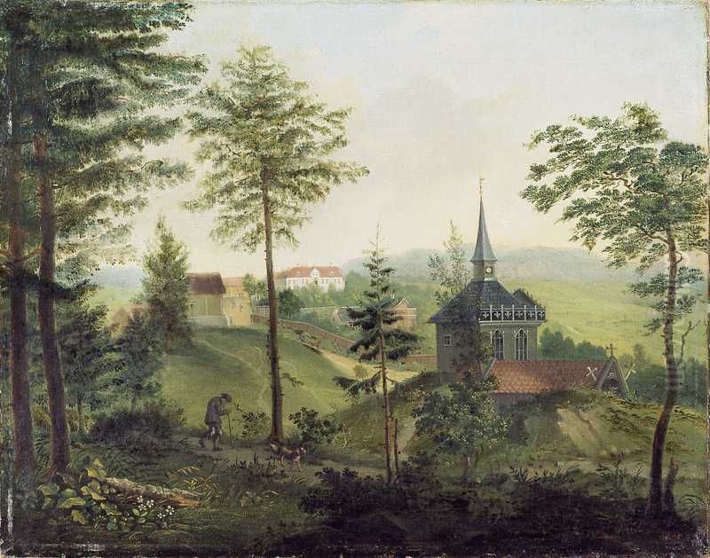 Ulleval Oil Painting by Carl Frederik Vogt