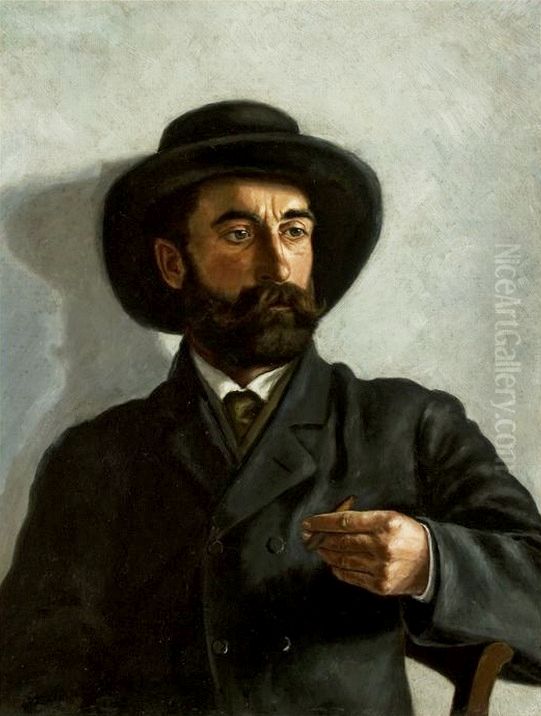 Self-portrait. Oil Painting by Stanislaw Witkiewicz