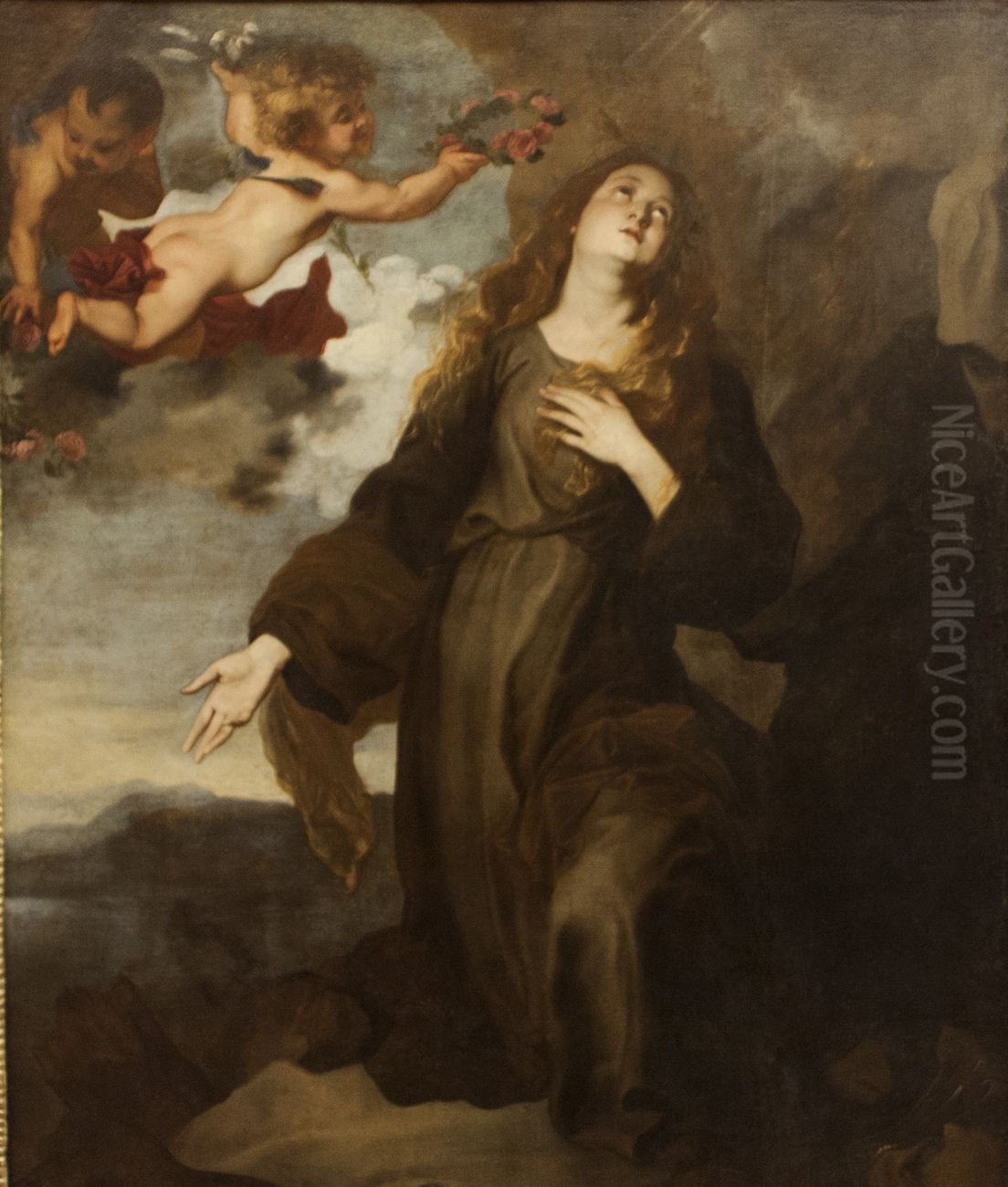 Saint Rosalia Oil Painting by Sir Anthony Van Dyck