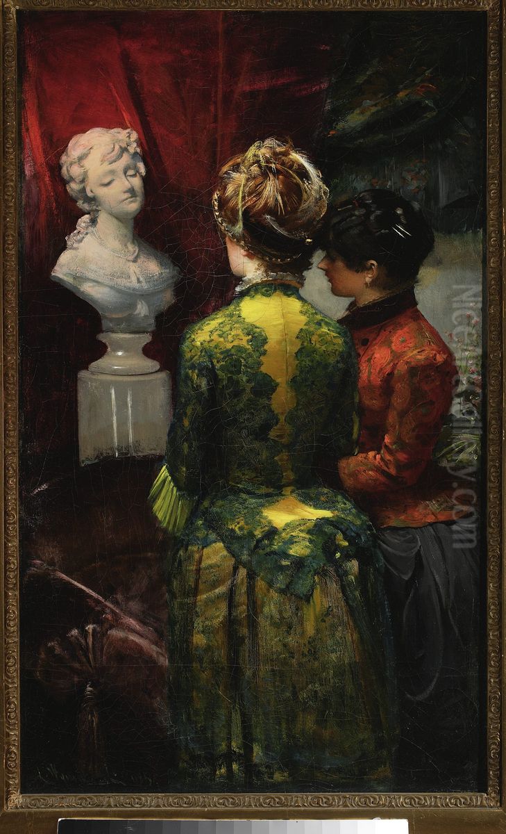 W buduarze Oil Painting by Leon Wyczolkowski