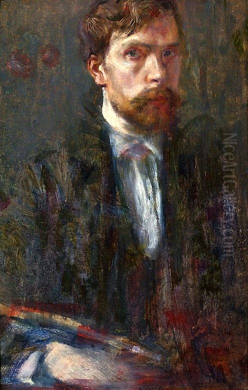 Self-portrait. Oil Painting by Stanislaw Wyspianski