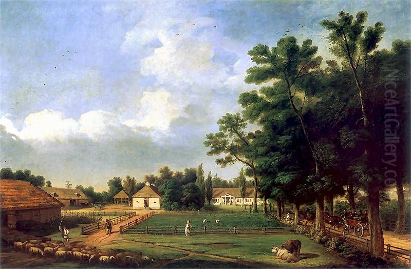 Guests' arrival. Oil Painting by Marcin Zaleski Guests' arrival. Oil Painting by Marcin Zaleski