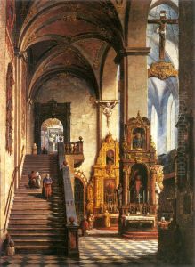 Interior of the Dominican Church in Krakow