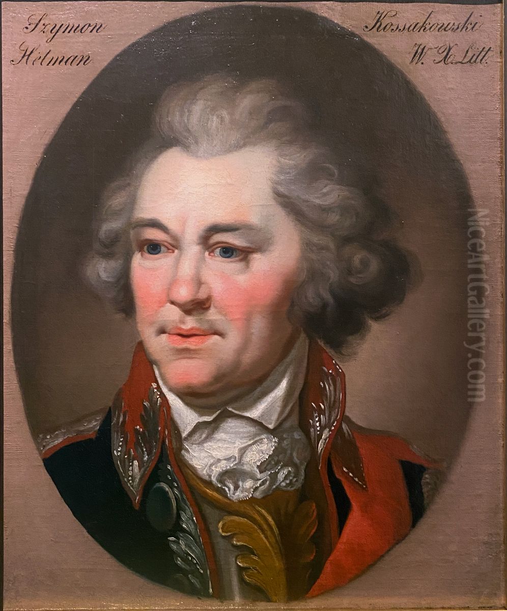 Portret Szymona Marcina Kossakowskiego Oil Painting by Jan Damel