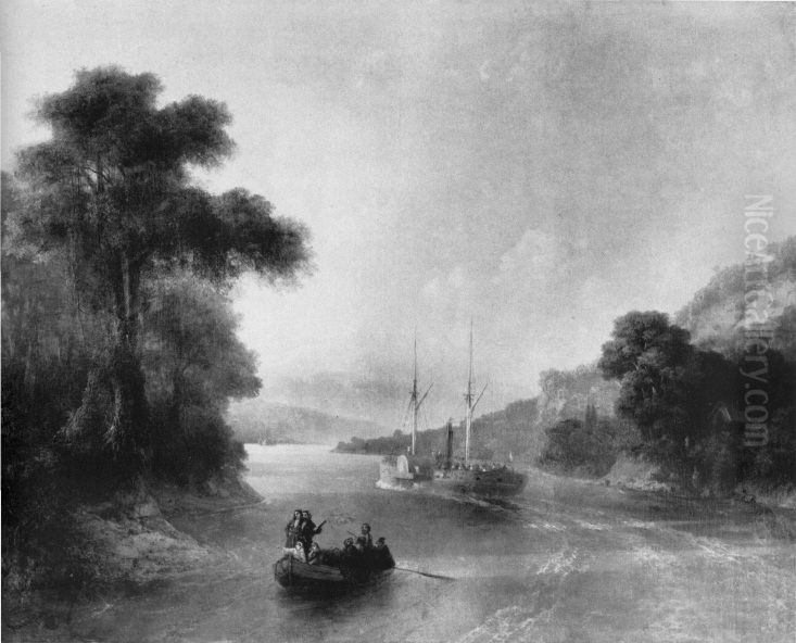 Landscape in Crimea. Oil Painting by Ivan Aivazovsky