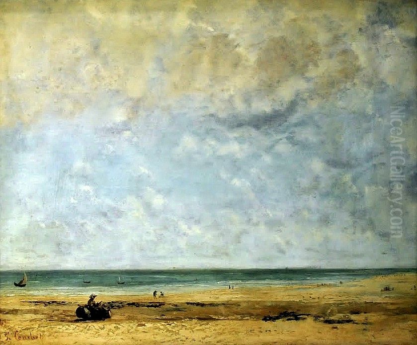 Seashore. Oil Painting by Gustave Courbet