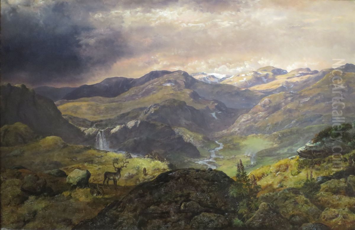 View over the Mabodal Oil Painting by Johan Wilhelm Ludwig Dahl