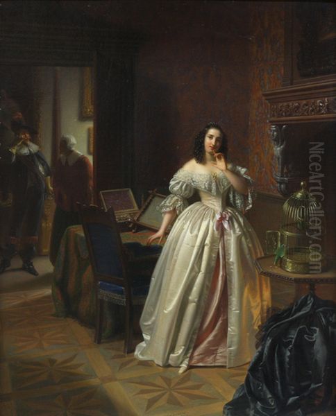 The guest Oil Painting by Eugene Delacroix