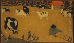 Breton panel with cows