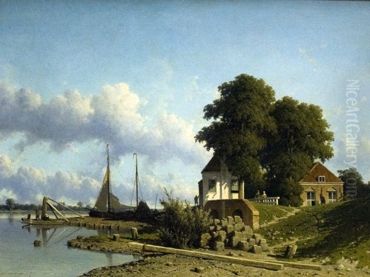 Aan de Lek bij Elshout Oil Painting by Jan Weissenbruch