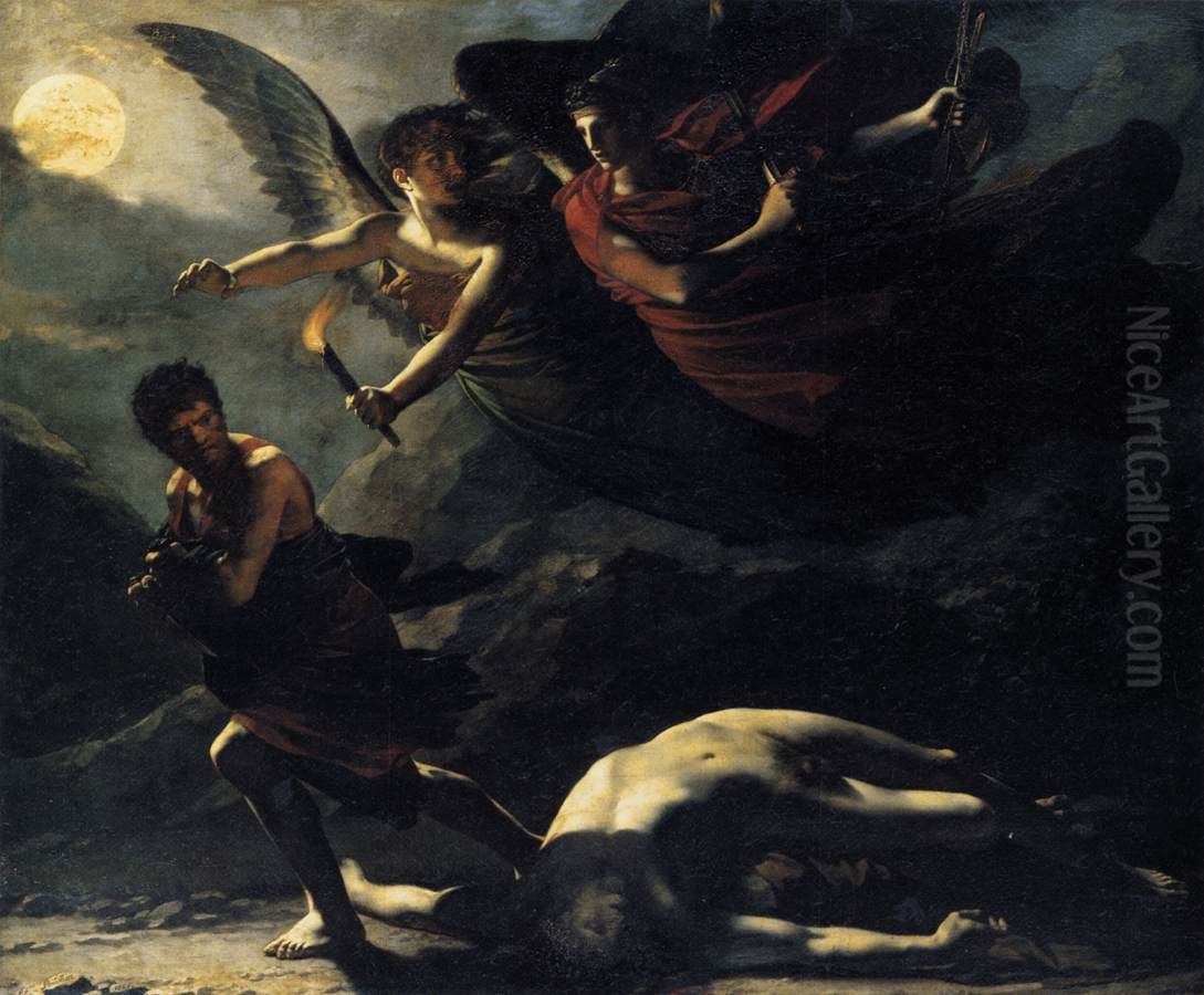 Justice and Divine Vengeance Pursuing Crime Oil Painting by Pierre-Paul Prud'hon