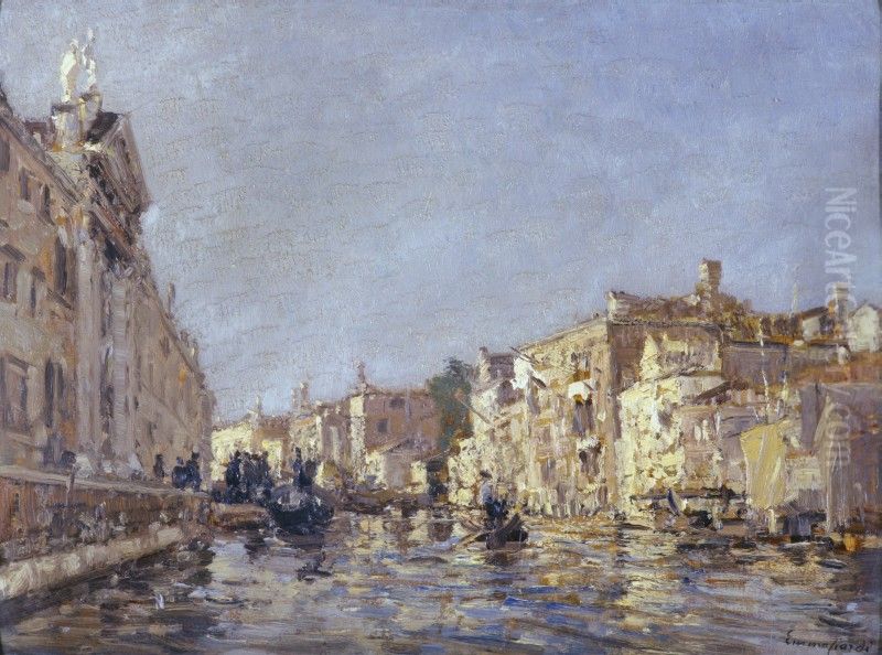 Rio di San Giovanni e Paolo a Venezia Oil Painting by Emma Ciardi
