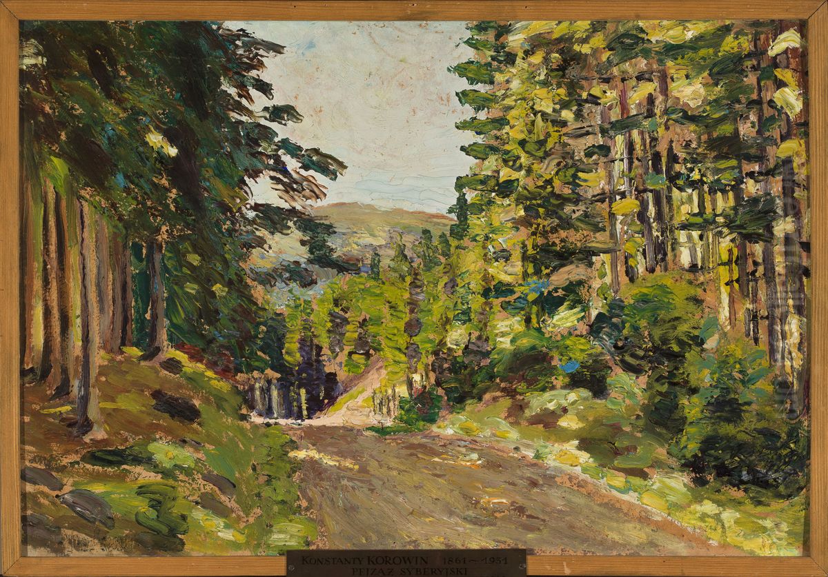 Siberian landscape Oil Painting by Konstantin Alexeyevich Korovin