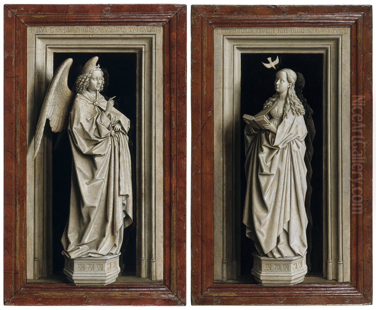The Annunciation Diptych Oil Painting by Jan Van Eyck