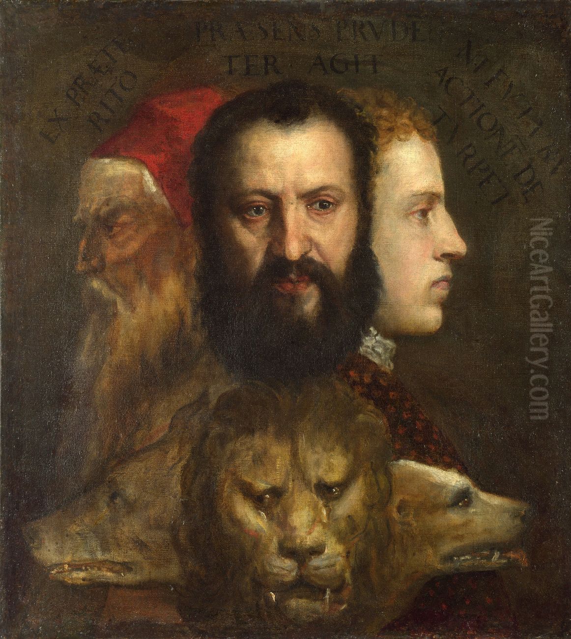 An Allegory of Prudence Oil Painting by Titian