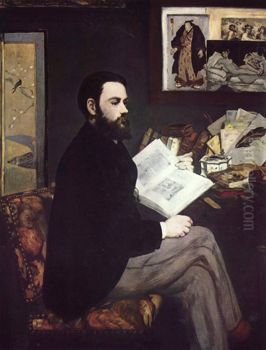 Portrait d'Emile Zola Oil Painting by Edouard Manet