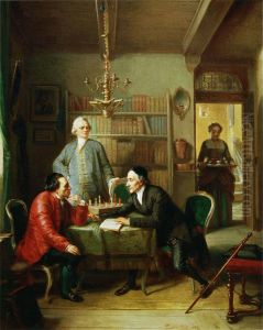 LessingundLavaterzu Gast beiMoses Mendelssohn.