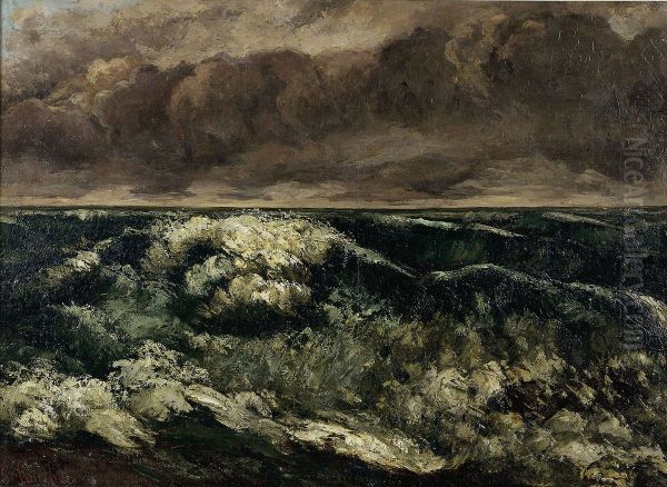 The Wave Oil Painting by Gustave Courbet