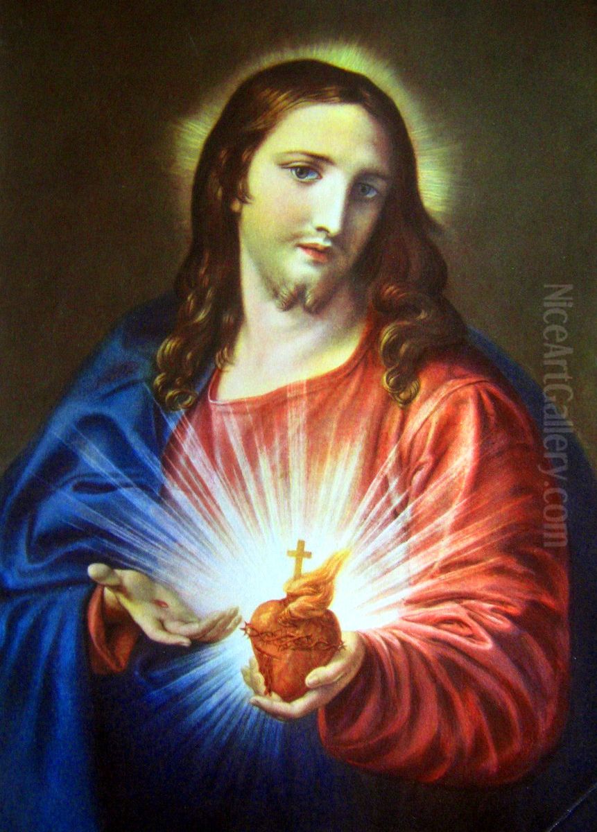 Sacred Heart of Jesus Oil Painting by Pompeo Batoni