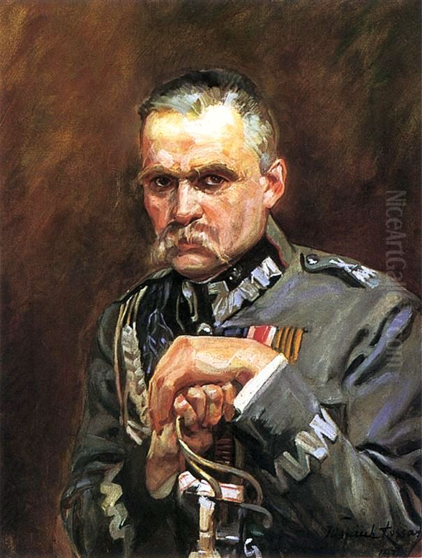 Portret Marszalka Jozefa Pilsudskiego Oil Painting by Wojciech Kossak