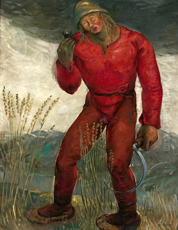 Gulliver and the Giant Oil Painting by Tadeusz Pruszkowski