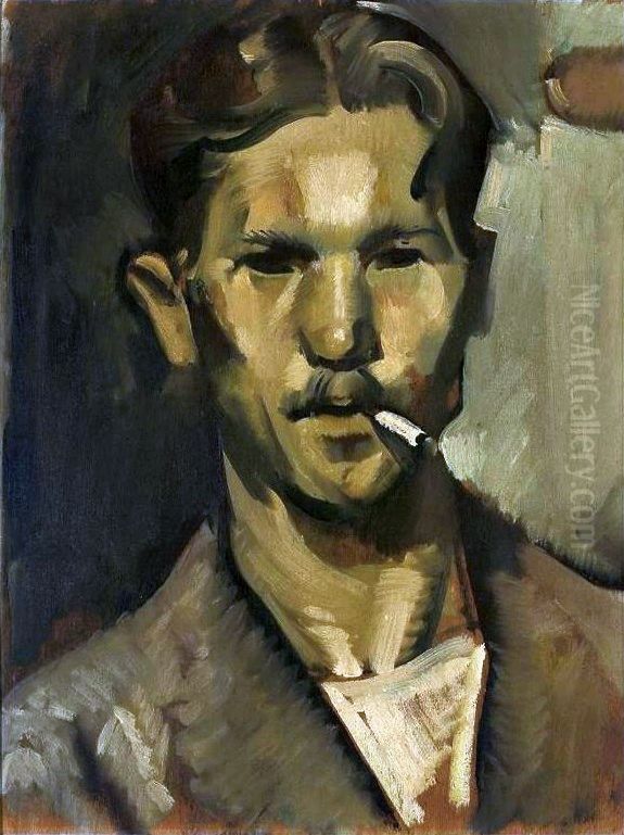 Self-portrait. Oil Painting by Jan Wydra