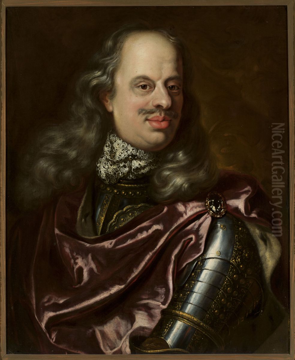 Portrait of Cosimo III de' Medici (1642-1723) Oil Painting by Jan Frans van Douven