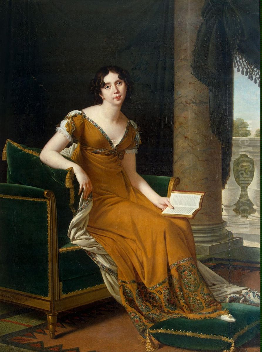 BaronneElisabeth Alexandrovna Stroganoff Oil Painting by Robert Lefevre