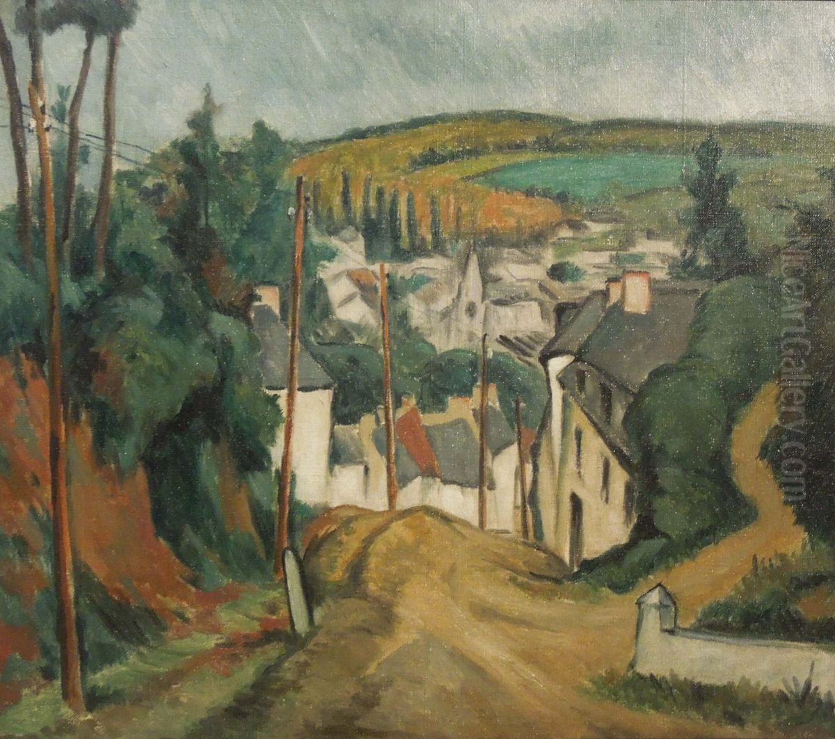 Landscape from Lannion Oil Painting by Jan Rubczak