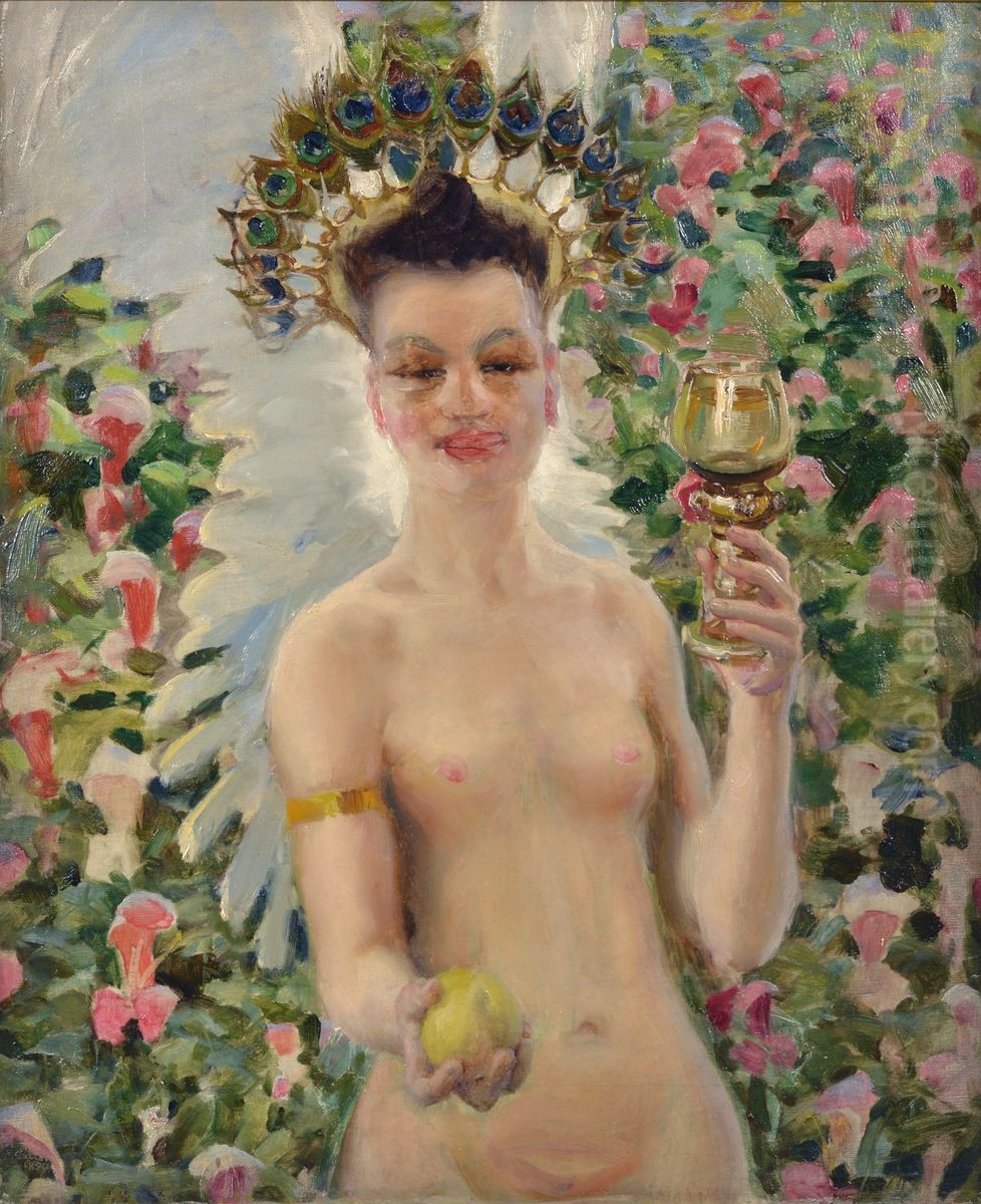 Tenhotar Oil Painting by Akseli Valdemar Gallen-Kallela