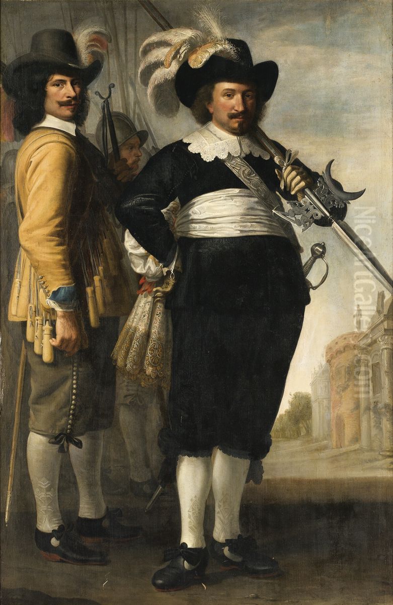 Portrait of Willem Reyersz. de Langue and Daniel Fransz. van der Brugge, officers of the 