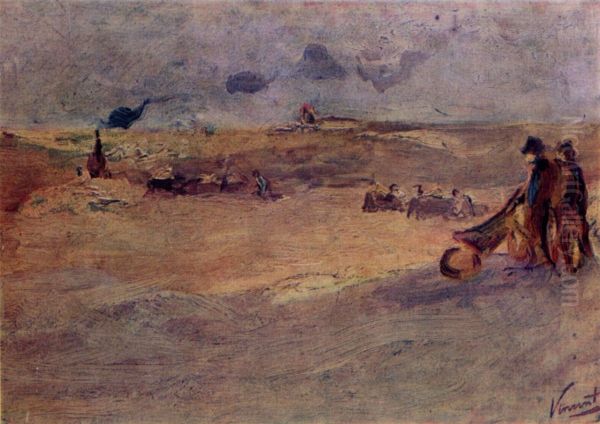 Landscape with dunes and Figures Oil Painting by Vincent Van Gogh