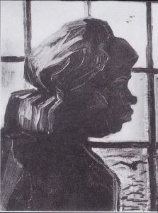 Head of a Peasant woman in front of the window