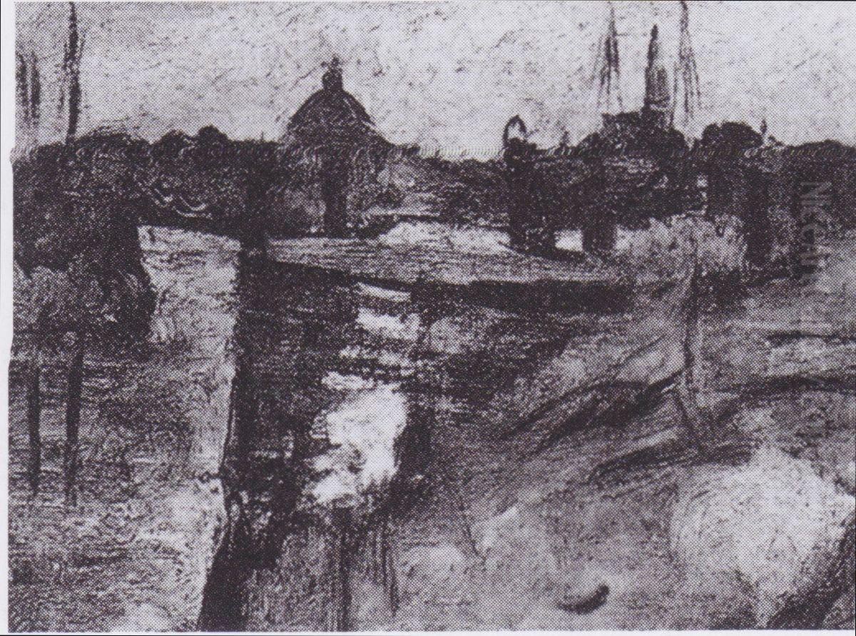 Stadtansicht von Amsterdam Oil Painting by Vincent Van Gogh