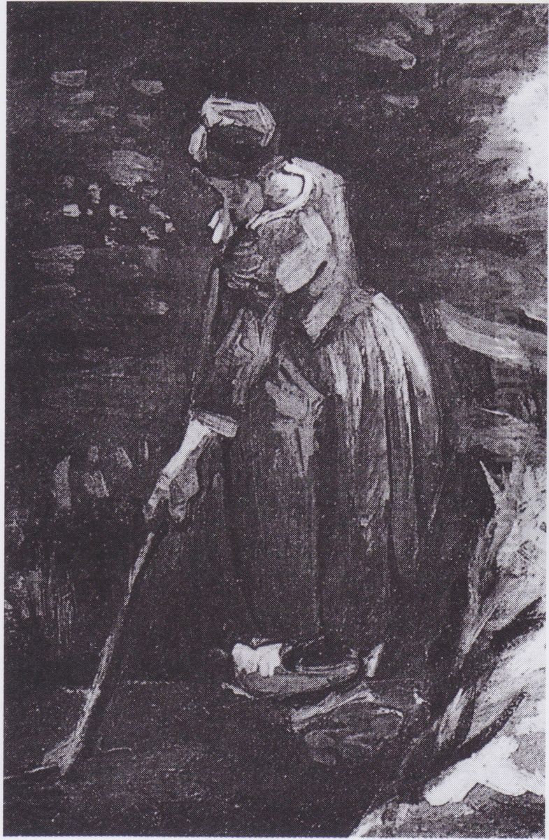 Peasant woman, cleanning a channel Oil Painting by Vincent Van Gogh