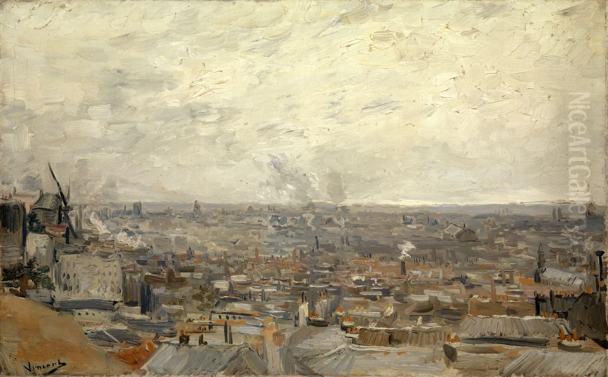 View from Montmartre Oil Painting by Vincent Van Gogh