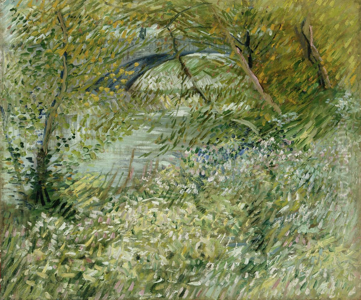 River Bank in Springtime Oil Painting by Vincent Van Gogh